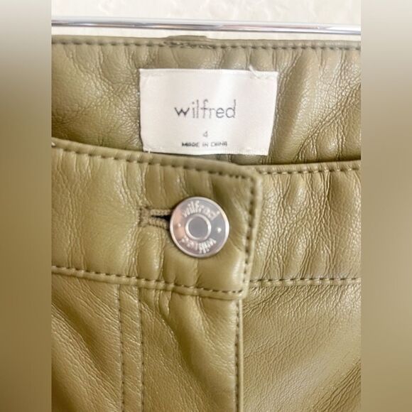 Aritzia Wilfred Melina Pant in Olive green   4. NWT - Picture 5 of 6